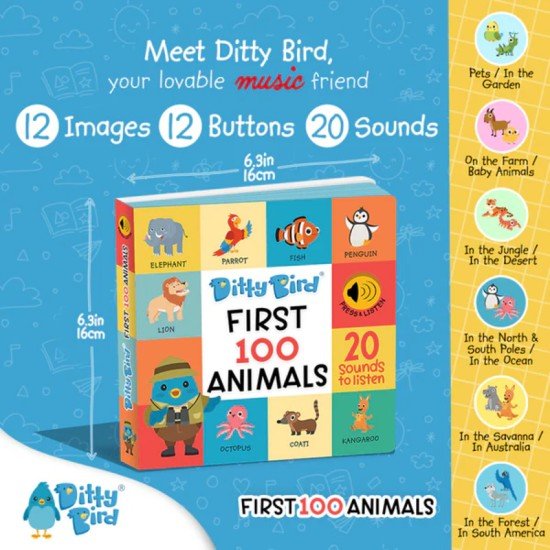 Ditty Bird - First 100 Animals