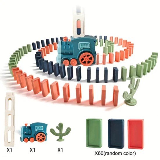 GREEN DOMINO TRAIN TOY