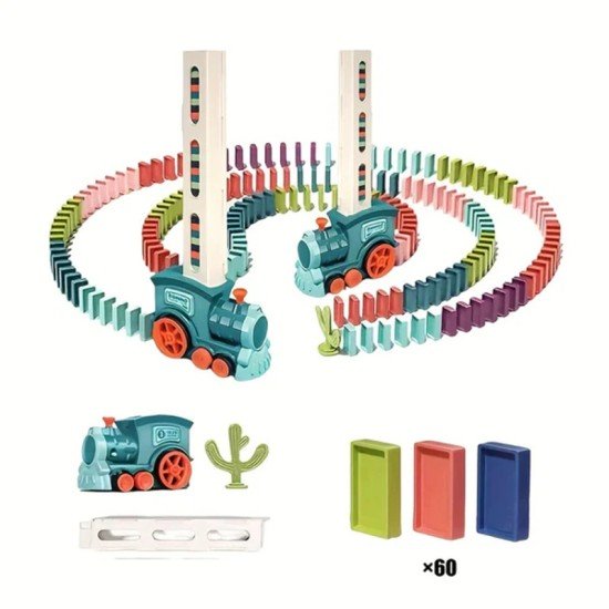 GREEN DOMINO TRAIN TOY