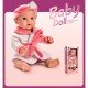 Baby Imitation Doll With Bathrobe - 16 Inch