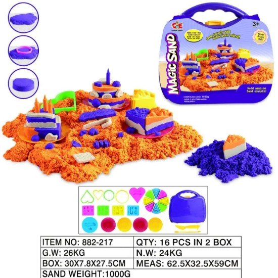 Magic Sand Castle With Carry Bag - 1000g