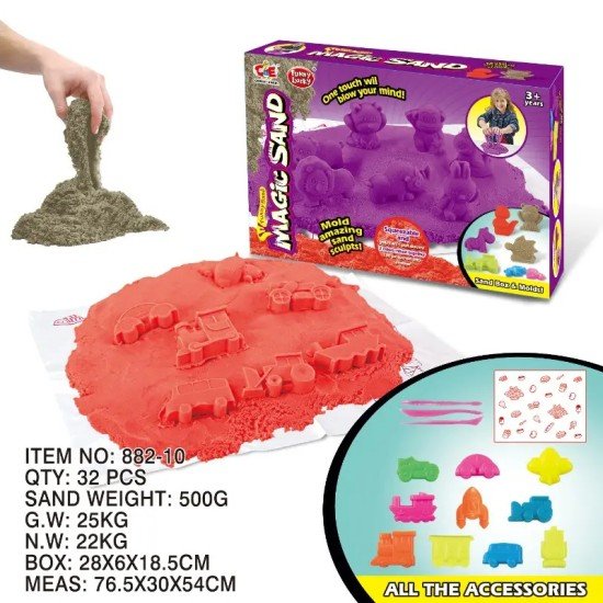 Magic Sand Toy Set Plain - 500g