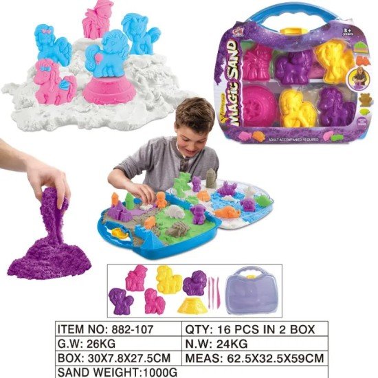 Magic Sand Beach Toy Set With Carry Bag 1000g