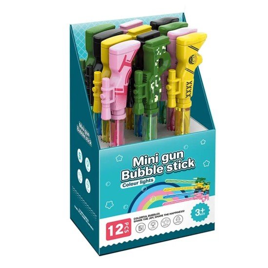 Mini Gun Bubble Stick With Light 1PCS [GREEN]