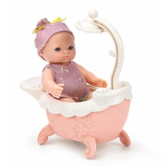 Baby Imitation Doll With Shower Basin - 6 Inch