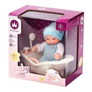 Baby Imitation Doll With Bathtub - 6 Inch