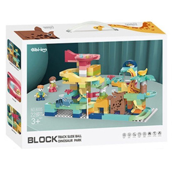 Block Track Slide Ball Dinosaur Park（228PCS）