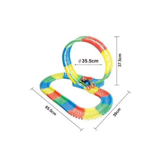 HLX 105pcs Luminous single loop rotating orbit