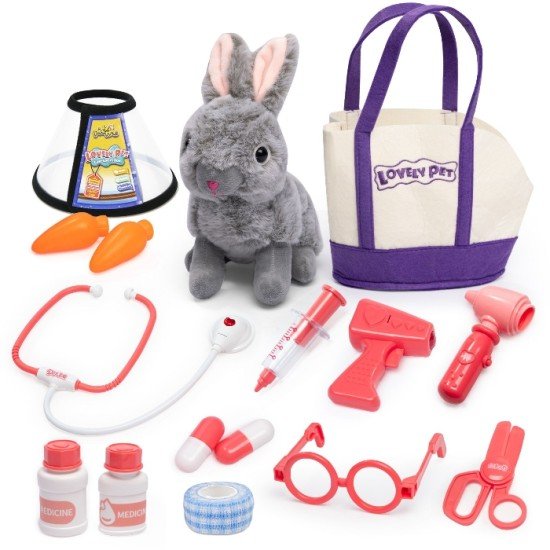 Kidewan Belgian Plush Flemish Giant Examine Kit 16PCS 