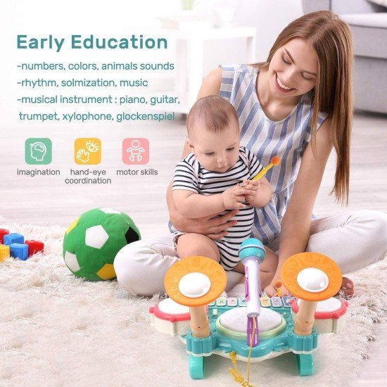 Cute Stone 5 in 1 Musical Instruments Toys