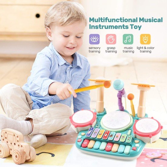 Cute Stone 5 in 1 Musical Instruments Toys