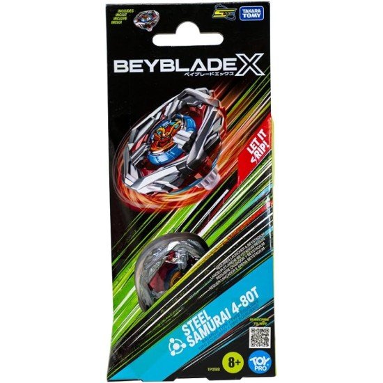 BEYBLADE X Steel Samurai 4-80T Booster Pack Set