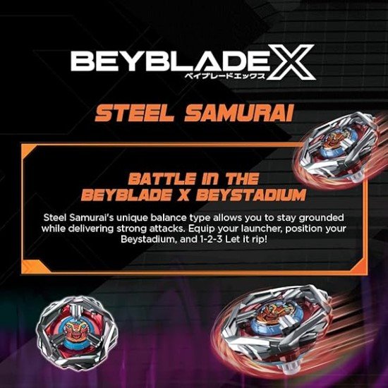 BEYBLADE X Steel Samurai 4-80T Booster Pack Set