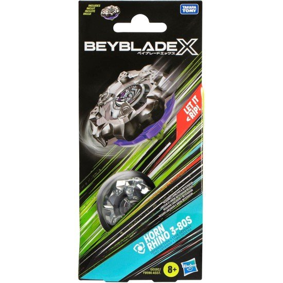 BEYBLADE X Horn Rhino 3-80S Gyro Booster Pack