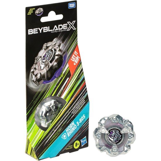 BEYBLADE X Horn Rhino 3-80S Gyro Booster Pack