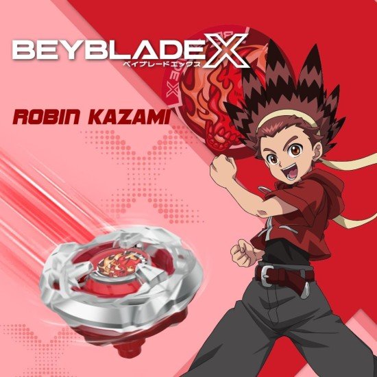 BEYBLADE X Takara Tomy Launcher Scythe Incendio