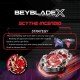 BEYBLADE X Takara Tomy Launcher Scythe Incendio