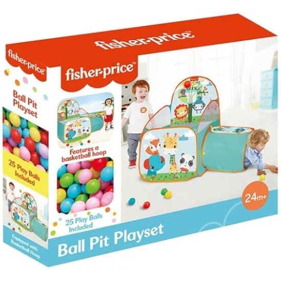 Fisher Price Ball Pit Playset W/Tunnel 25 Balls