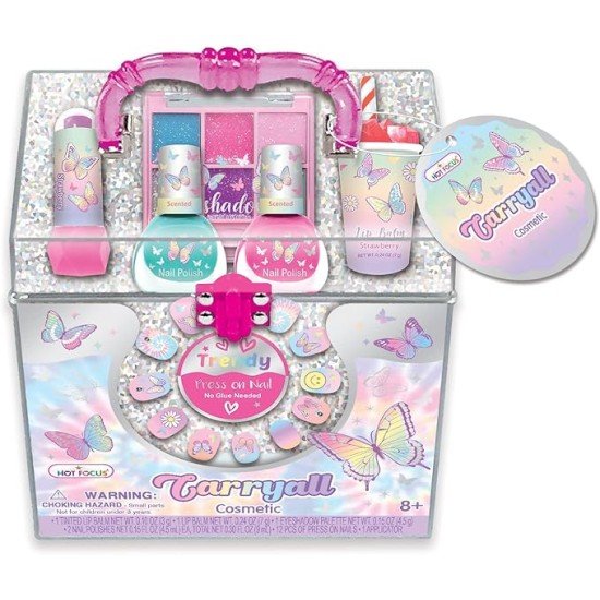Hot Focus Tye Die Butterfly Carryal Cosmetic Set