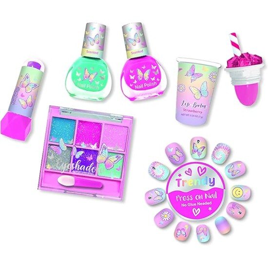 Hot Focus Tye Die Butterfly Carryal Cosmetic Set