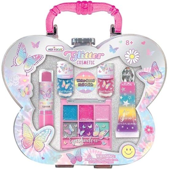 Hot Focus Glitter Cosmetic Butterfly