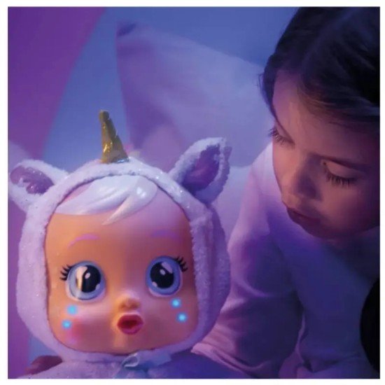 Cry Babies Goodnight Dreamy Light Up Unicorn Doll