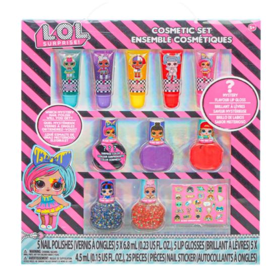 LOL Surprise - 5 & 5 Lip Nail And Nail Sticker Set