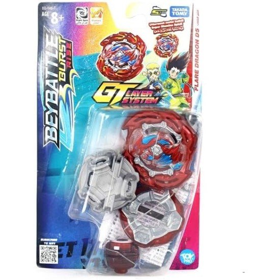 BEYBLADE - BEYBATTLE Flare Dragon With Lr Laucher Gyro Spining D5