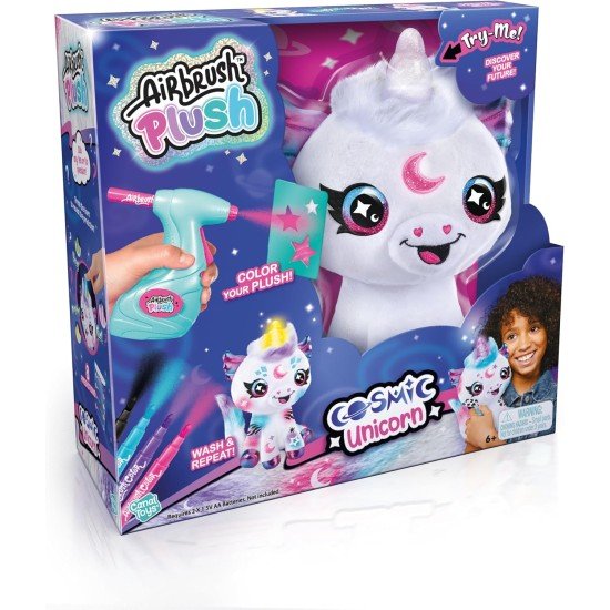 Canal Toys Airbrush Plush Cosmic Light Up Unicorn