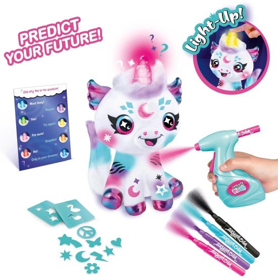 Canal Toys Airbrush Plush Cosmic Light Up Unicorn