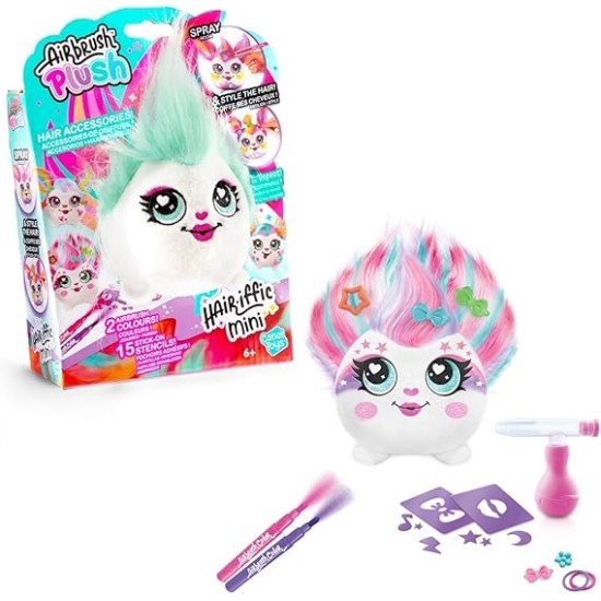 Canal Toys Airbrush Plush  - Mini Plush for Painting & Styling with Airbrush Set