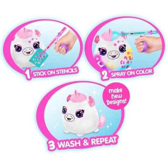 Canal Toys Airbrush Plush - Neon Squish Pals Paint Can