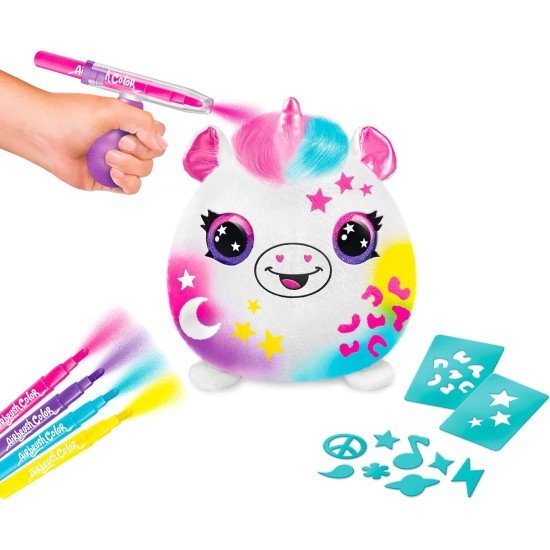 Canal Toys Airbrush Plush - Neon Squish Pals Paint Can