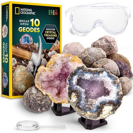 National Geographic Break Open 10 Premium Geodes