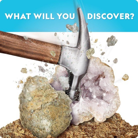 National Geographic Break Open 15 Premium Geodes Science Kit