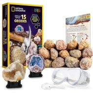 National Geographic Break Open 15 Premium Geodes Science Kit National Geographic Break Open 15 Premium Geodes Science Kit