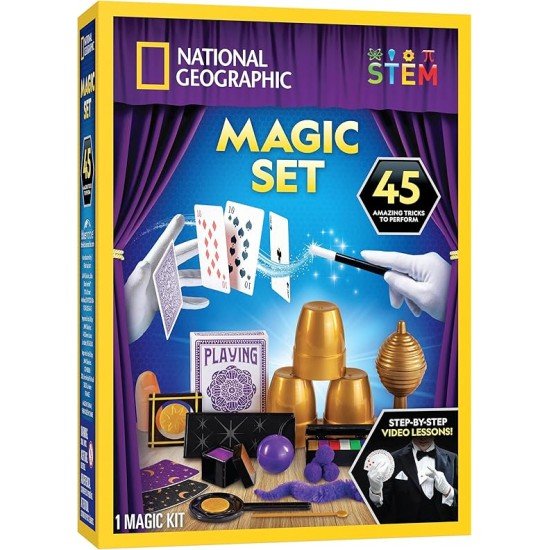 National Geographic Blue Marble Kids Magic Set - 45 Magic Tricks