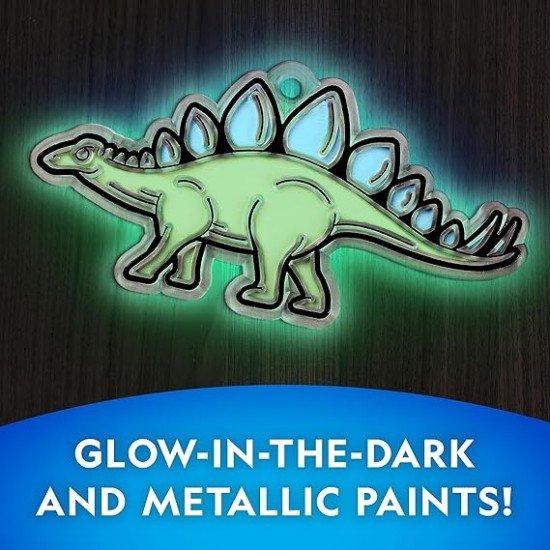 National Geographic Glow In The Dark Dinosaur Stained Glass Art Kit