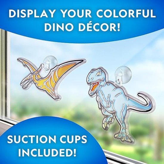 National Geographic Glow In The Dark Dinosaur Stained Glass Art Kit