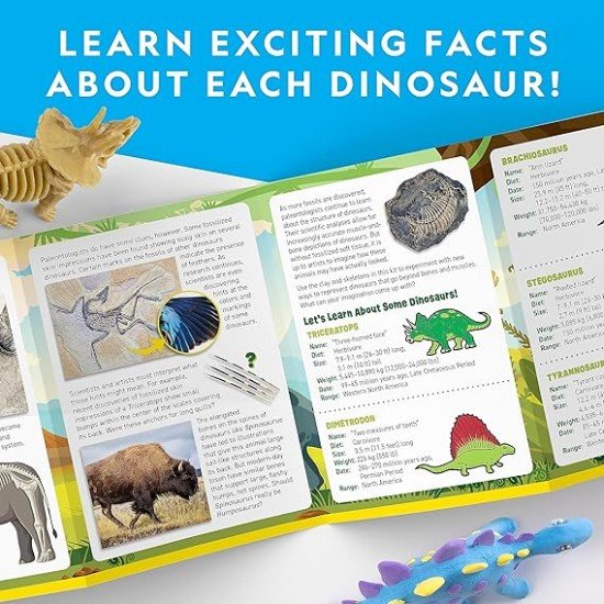National Geographic Clay Dinosaur Arts & Crafts Kit