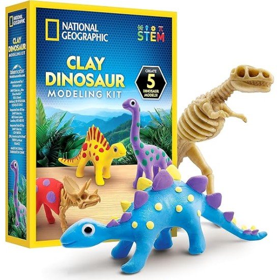 National Geographic Clay Dinosaur Arts & Crafts Kit