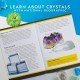 National Geographic Crystal Growing Kit - 3 Vibrant Colored Crystals To Grow With Light-Up Display Stand