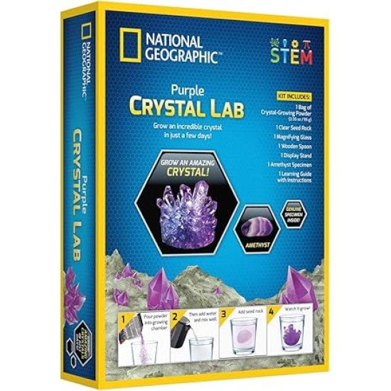 National Geographic - Crystal Grow Kit - Purple