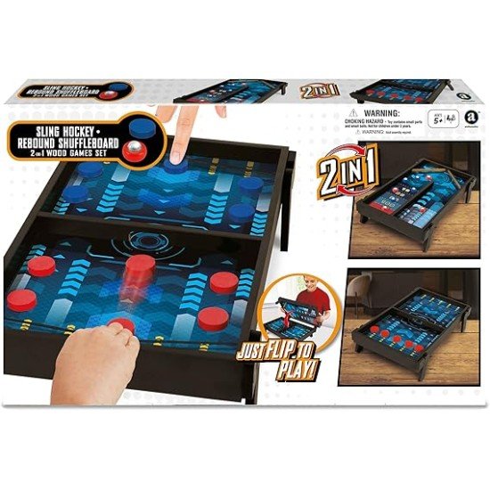 Ambassador Games 2 in 1 Sling Hockey & Rebound shuffleboard