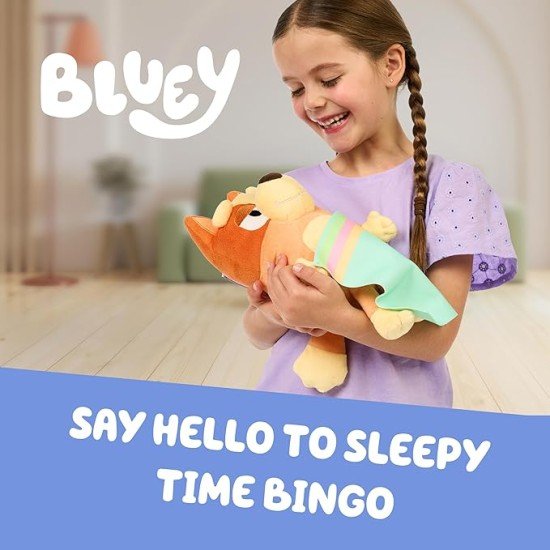 Bluey Sleepy Time Bingo 13" Plush with Blanket