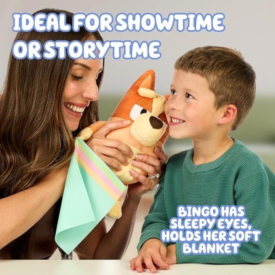 Bluey Sleepy Time Bingo 13" Plush with Blanket