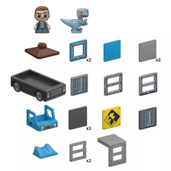 Tile Town Jurassic World Dino Rescue Magnetic Tiles Playset