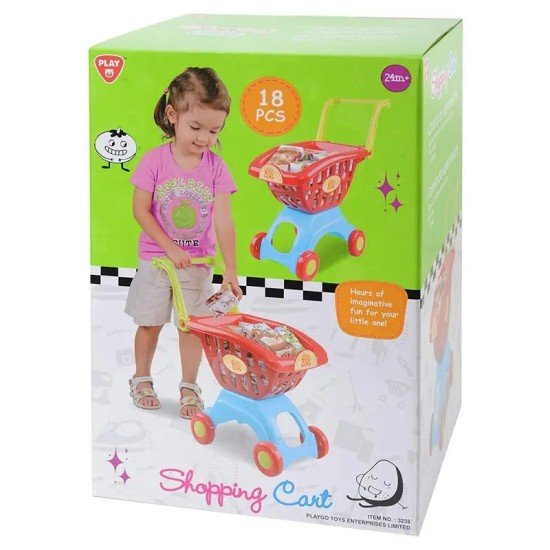 Play Go Shopping Cart - 18 Pcs