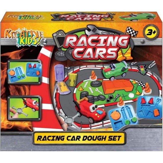 Kids Dough Racing Hot 2 X 85G-3Oz Dough Pot