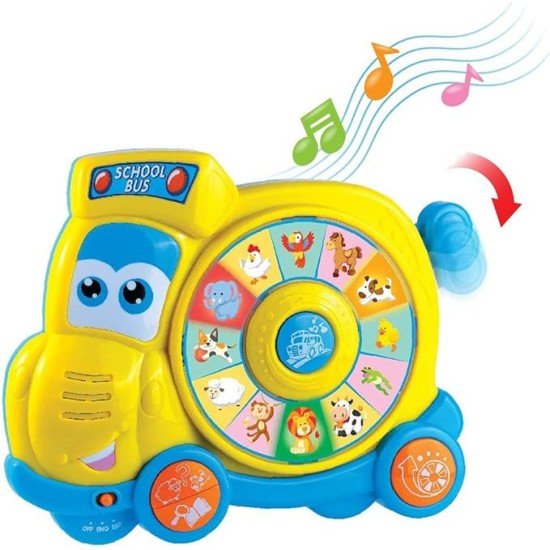 Little Learners Spin N Learn School Bus